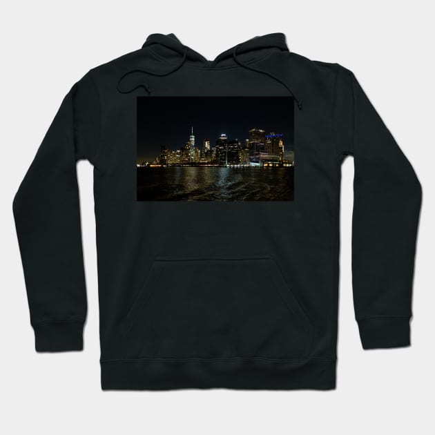 NYC Skyline at Night (2022) Hoodie by ShootFirstNYC